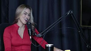 i got horny from interested people tasting milk kissing presenter and showing blowjob - sofie lollipop trans