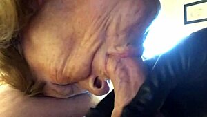 Granny Peggy Sue Uses Dildo And Cock For Double Deepthroat Action