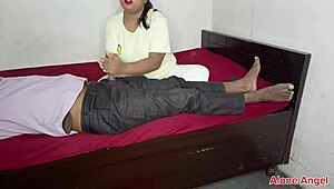 stepsister oil massage on dick after fuck innocent brother 😏