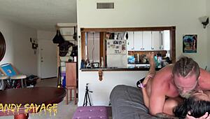 asian girlfriend dominated before work wmaf amateur couple