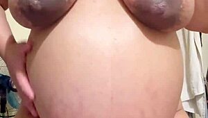 pregnant arab wife teasing on webcam who wants to fuck me?