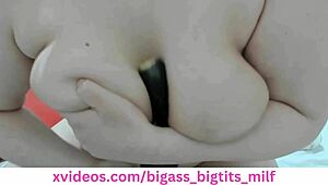 Latina amateur uses dildo for solo masturbation and cum