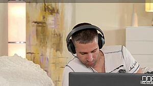 ddfnetwork - vicktoria redd offers 3some double penetration to shy guy 😏