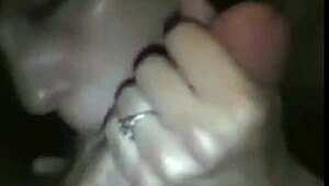 Hey, watch this amateur teen girl giving a hard blowjob in reality