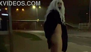 I flash my dick and ass in public as trans shemale olivia