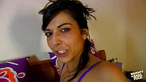 From This Pov, The Slender Brunette Makes You Feel Like Busting Hard Into Her Tight Asshole