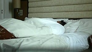 Chinese couple fucks passionately in hotel