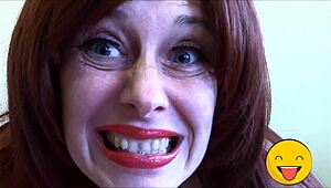 horny fetish queen with tongue action