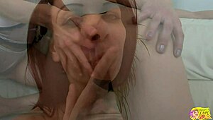 Super hot brunette lesbians have sensual and hot sex session together with fingering