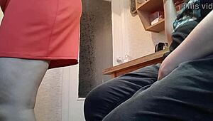 Masturbating in clothes to avoid stepmom