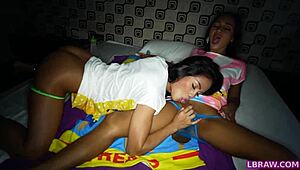 Two ladyboys phatida and aemy kiss and suck each other, oh man!