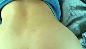 Amateur college girl shows off her tight ass in doggy