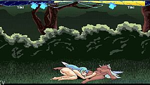 Fairyfighting tiki and tiki engage in pussy licking leading to orgasm compilation