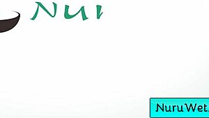 blonde sexy teen prepares client for wet nuru massage with lauren phillips and david lee 😏