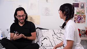 Stepsister gets an offer she can't refuse to fuck for silence.