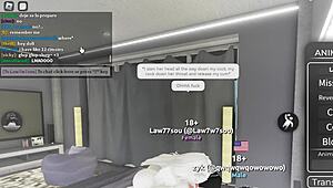 Cute little 18+ kitty slut gets fucked roughly on a roblox condo