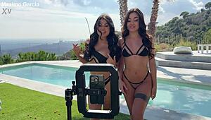 Martina smeraldi and steffy moreno wet rough threesome with maximo