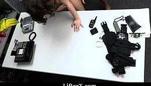 Teen Leana Lovings Caught Shoplifting Sunglasses