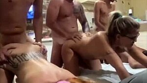 Group of women relaxing on the sofa.