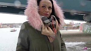 I picked up this teen from Berlin street and fucked her rough.