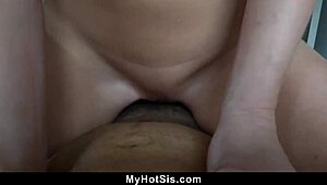 stepsis takes control of stepbros cock in hardcore ride