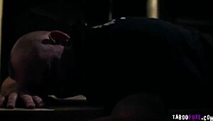 Lena Paul Gets Mouthful from Three Big Cocks