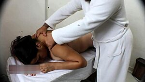 Massage With Unexpected Happy Ending For New Hot Colombian Latina Milf In Rough Doggystyle Fucking!