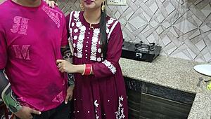 Indian Desi Bhabhi In Kitchen