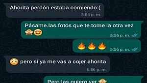 mi amiga en mini short se pone caliente el chat de whatsapp