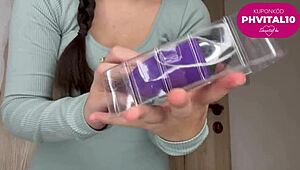 Hungarian Babe Displays Pink Toy In Solo Show