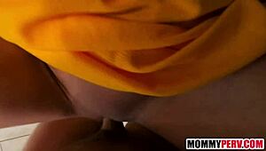 Stepson Massages Stepmoms Tits & Fucks Her!