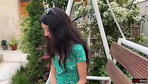 Hottie Feels Shame Walking with Cum on Face After Losing Game