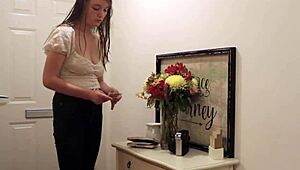 Naughty College Student Getting Spanked By Mature Milf