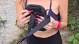 i went to the forest with karol smith and we came all over her, it was so public and slutty