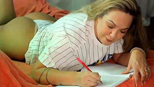 Alessandra Maia gets a christmas anal surprise from joseph britadeira. intense assfucking in brazilian style.