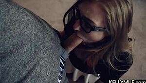 She builds her arousal and realizes her hands won't satisfy her aching wet pussy, leading to rough domination