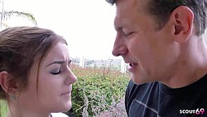 Cheerleader girl seduces coach for intense fuck!