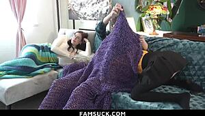 i watch my goody-goody step-siblings turn into hardcore lovers, competing to cum first in taboo asian fantasy with licking and doggystyle