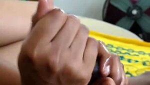 Hot Girl Delivers Intense Handjob Experience