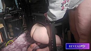 i dominate my boyfriend with dildo and vibrator in femdom play