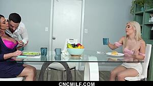 freeusing my stepmom nina dolci and his stepsister jazmin luv - cncmilf