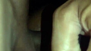 Exciting Moment In Torn Pants During Amateur Session