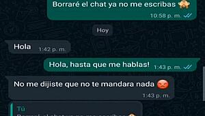 mi amiga en mini short se pone caliente el chat de whatsapp