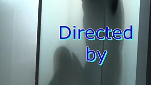 blonde teen feels intense emotions in shower during blowjob and licking