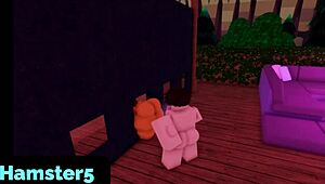 wow, roblox futa gets her ass fucked!