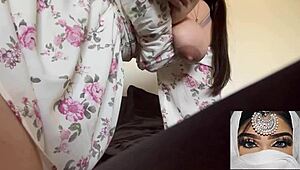 Arabian Snowwhite Young Teen Step Sister Moans Orgasms Fucking Pink Pussy with Lollypop After School