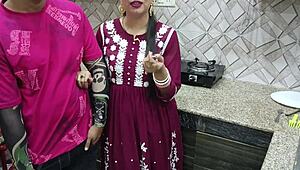 Indian Desi Bhabhi In Kitchen