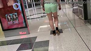 Trashy Kiwi Slut Shows Off At Mall And Street