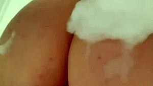 Horny British slut in shower?