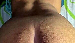 my neighbor acts polite but is a total slut i cum on her maternal milk in my cock